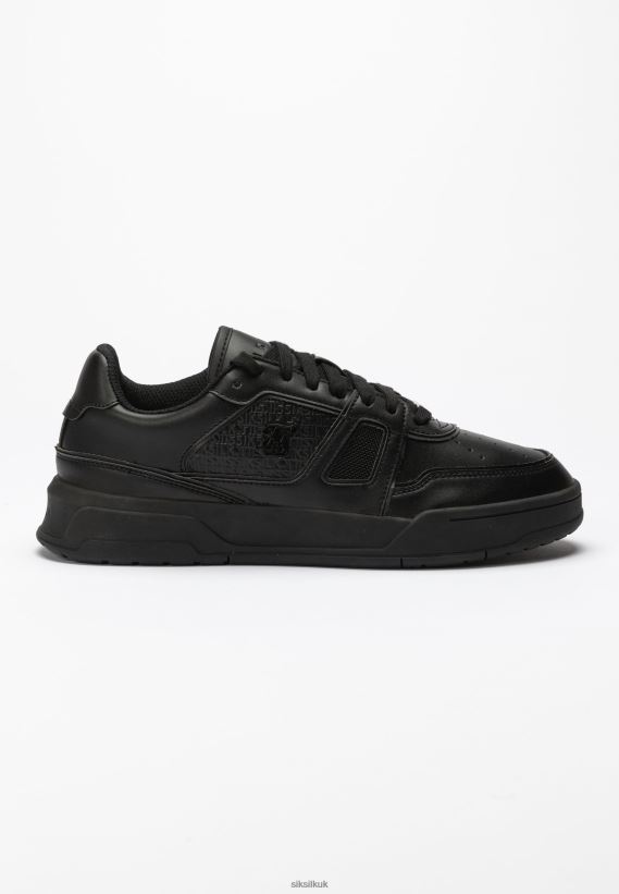 SikSilk Footwear 020XHH263 Black Low Top Court Trainer Women