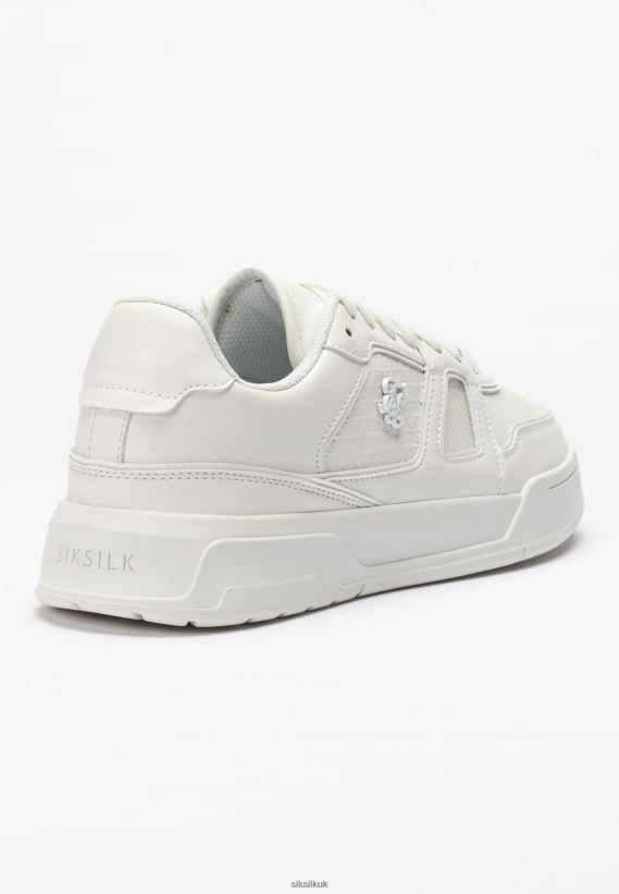 SikSilk Footwear 020XHH268 Off White Low Top Court Trainer Women