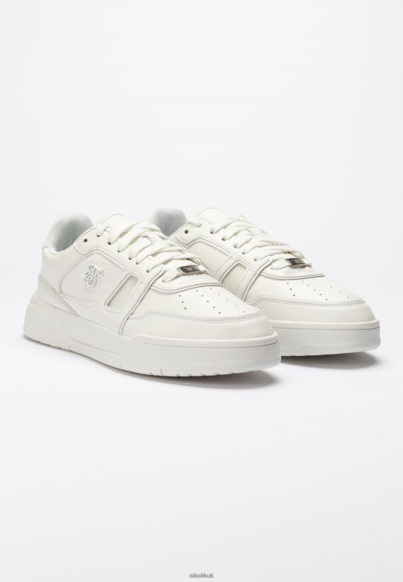 SikSilk Footwear 020XHH268 Off White Low Top Court Trainer Women