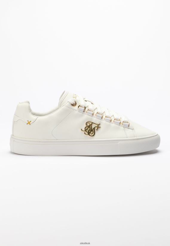 SikSilk Footwear 020XHH269 White Barra Snakeskin Effect Women