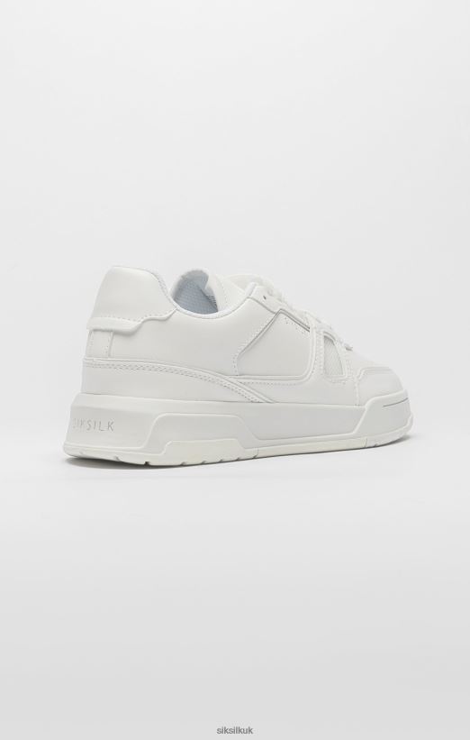 SikSilk Footwear 020XHH272 White Low-Top Court Trainer Women