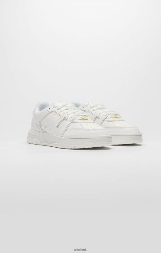 SikSilk Footwear 020XHH272 White Low-Top Court Trainer Women