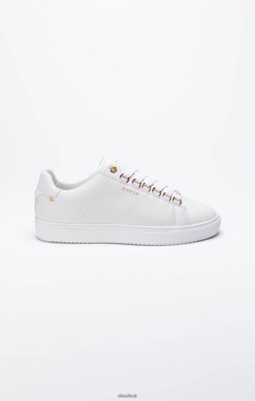 SikSilk Footwear 020XHH275 Barra - White White & Gold Women