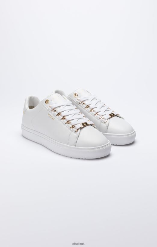 SikSilk Footwear 020XHH275 Barra - White White & Gold Women