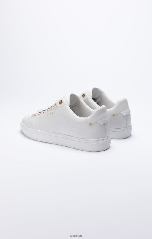 SikSilk Footwear 020XHH275 Barra - White White & Gold Women