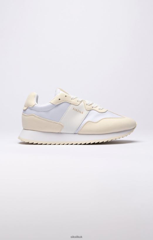 SikSilk Footwear 020XHH276 White Retro Running Trainer Women