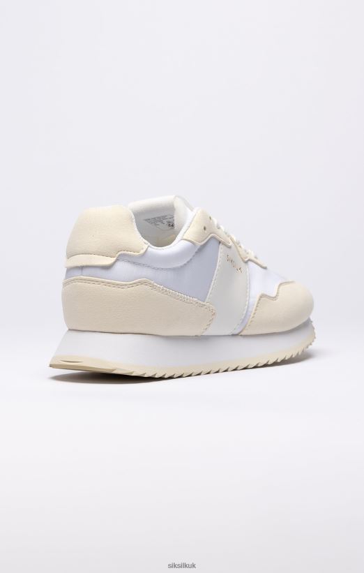 SikSilk Footwear 020XHH276 White Retro Running Trainer Women