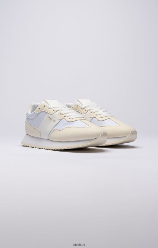 SikSilk Footwear 020XHH276 White Retro Running Trainer Women
