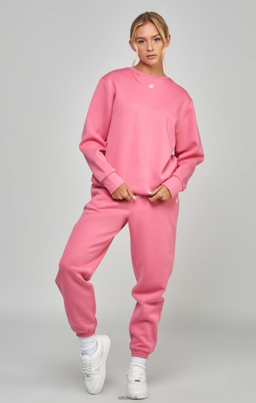 SikSilk Apparel 020XHH103 Pink Essential Sweatshirt Women