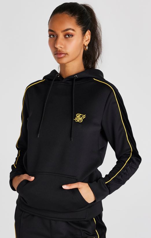 SikSilk Apparel 020XHH106 Black Track Top Women