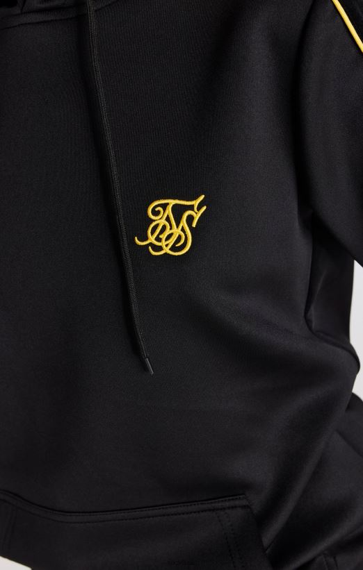 SikSilk Apparel 020XHH106 Black Track Top Women