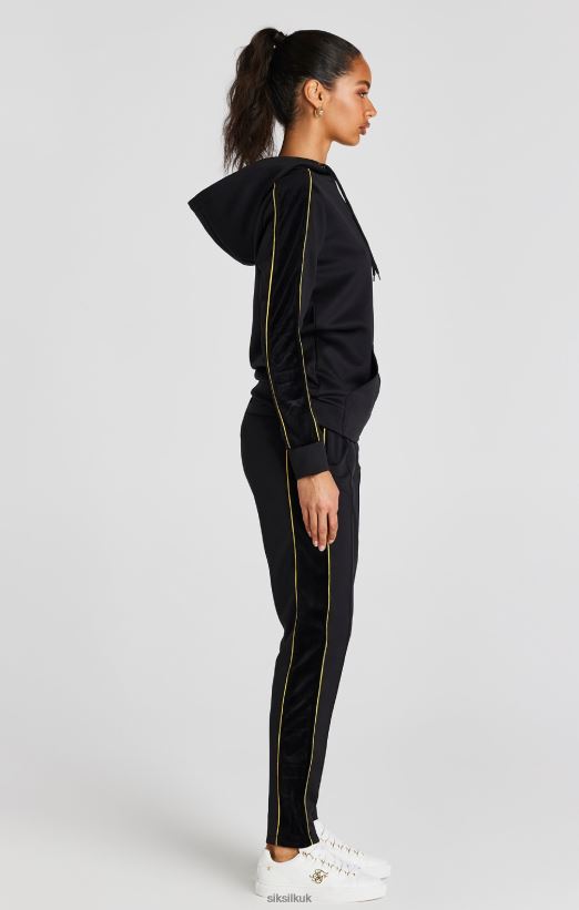 SikSilk Apparel 020XHH106 Black Track Top Women