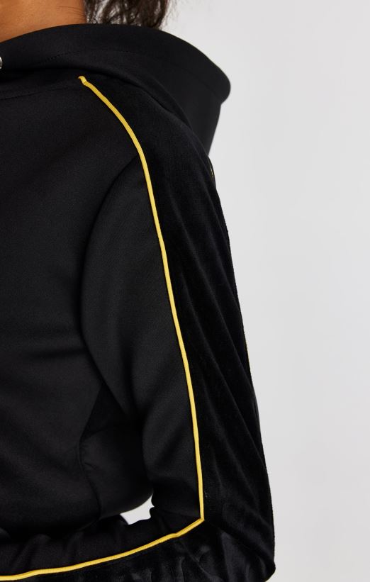 SikSilk Apparel 020XHH106 Black Track Top Women