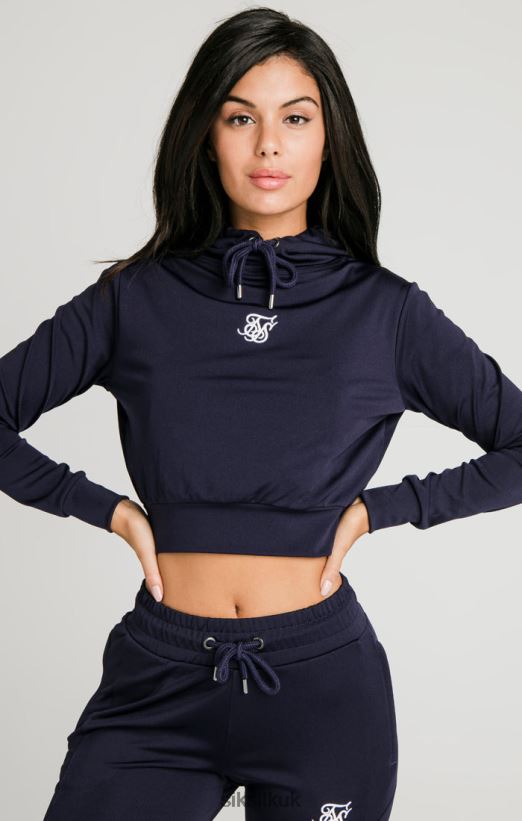 SikSilk Apparel 020XHH107 Navy Essential Track Top Women