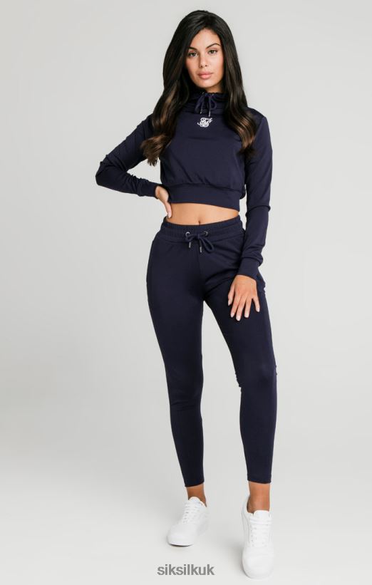 SikSilk Apparel 020XHH107 Navy Essential Track Top Women
