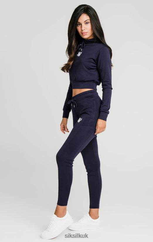 SikSilk Apparel 020XHH107 Navy Essential Track Top Women