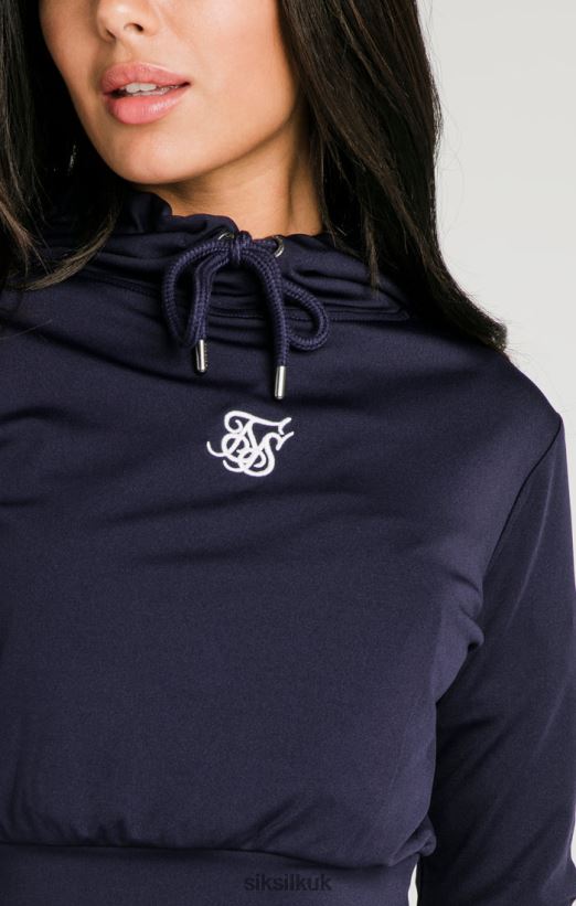 SikSilk Apparel 020XHH107 Navy Essential Track Top Women