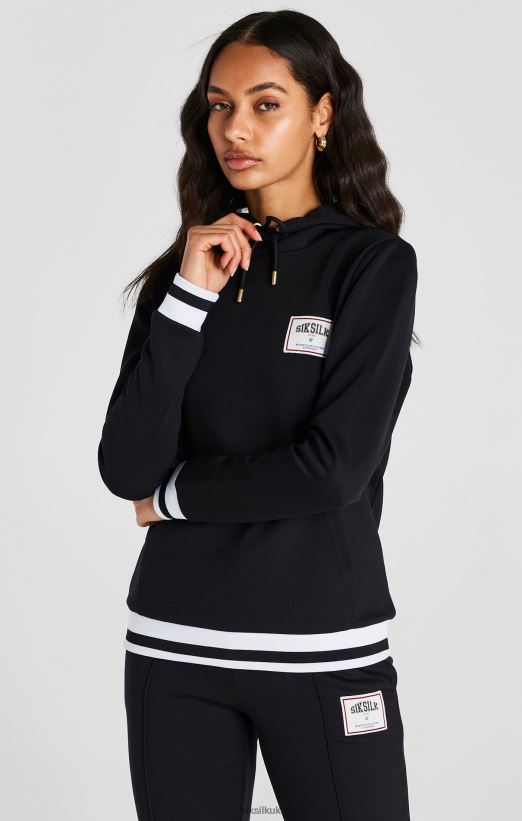 SikSilk Apparel 020XHH109 Black Basketball Track Top Women