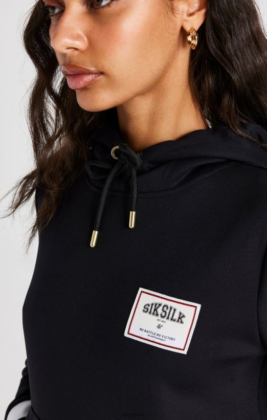 SikSilk Apparel 020XHH109 Black Basketball Track Top Women