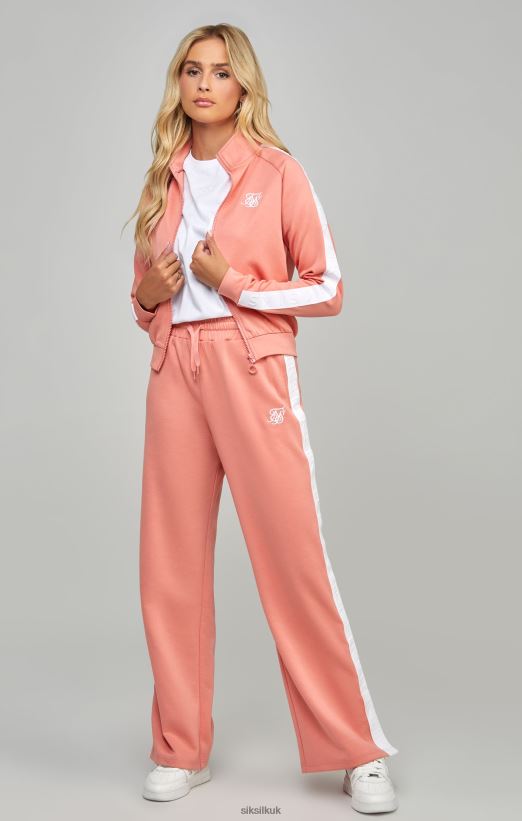 SikSilk Apparel 020XHH110 Coral Taped Track Top Women