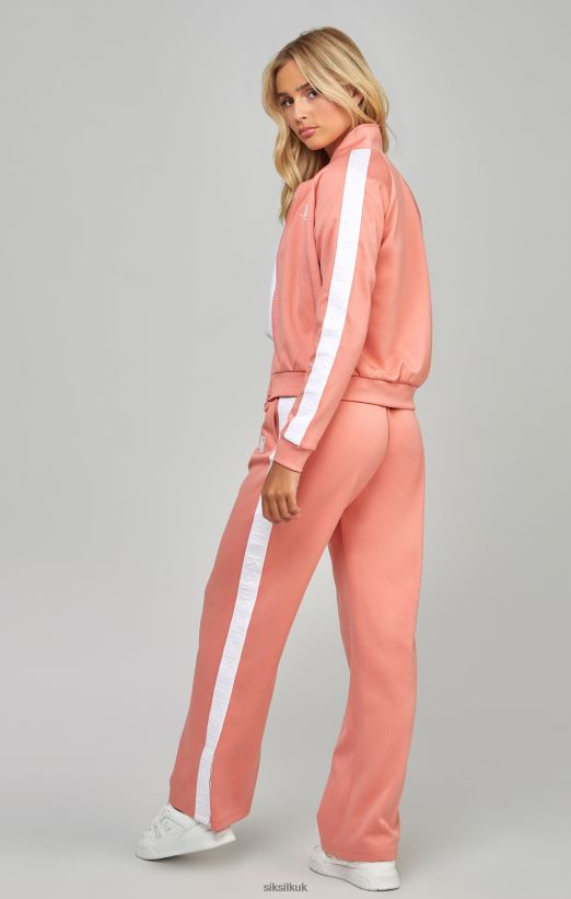 SikSilk Apparel 020XHH110 Coral Taped Track Top Women