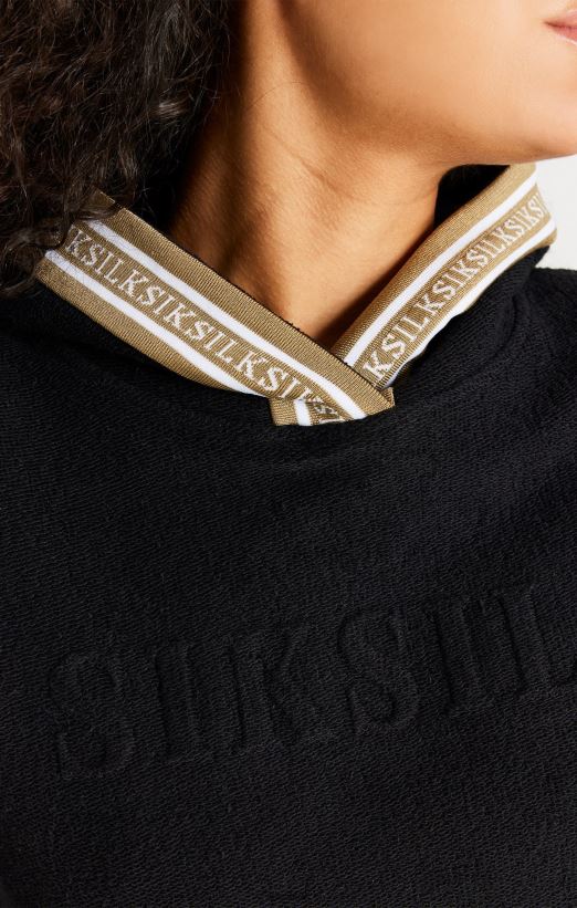 SikSilk Apparel 020XHH113 Black Overhead Hoodie Women