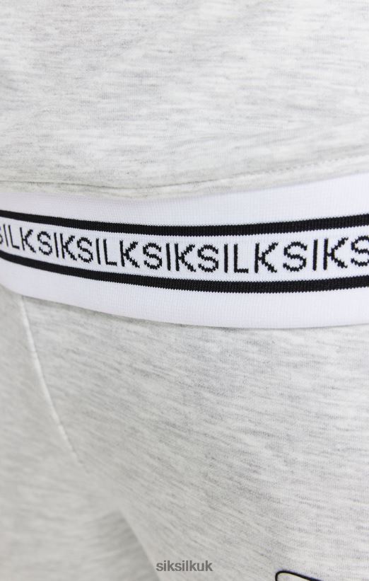 SikSilk Apparel 020XHH118 Grey Marl 1/4 Zip Track Top Women