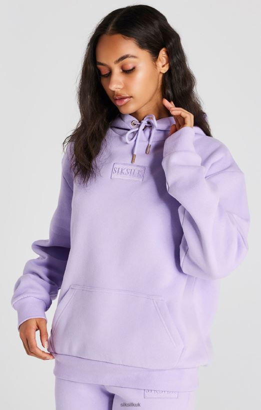 SikSilk Apparel 020XHH123 Lilac Oversize Hoodie Women