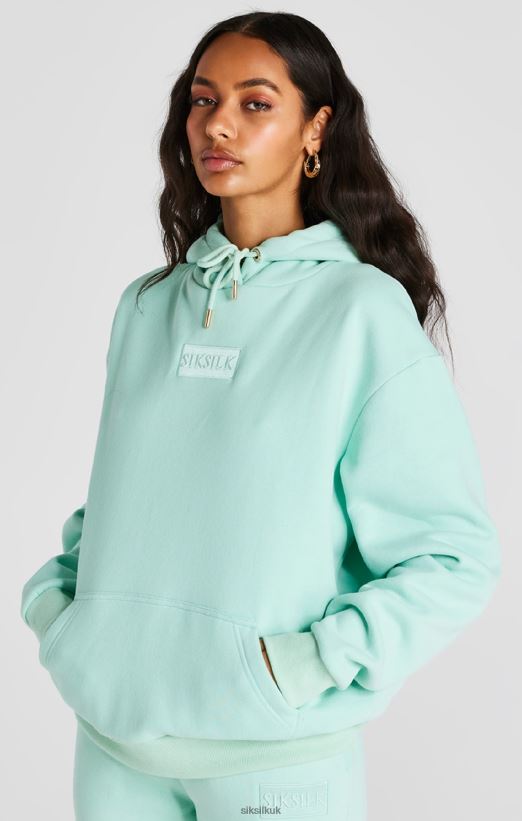 SikSilk Apparel 020XHH164 Mint Deluxe Oversize Hoodie Women