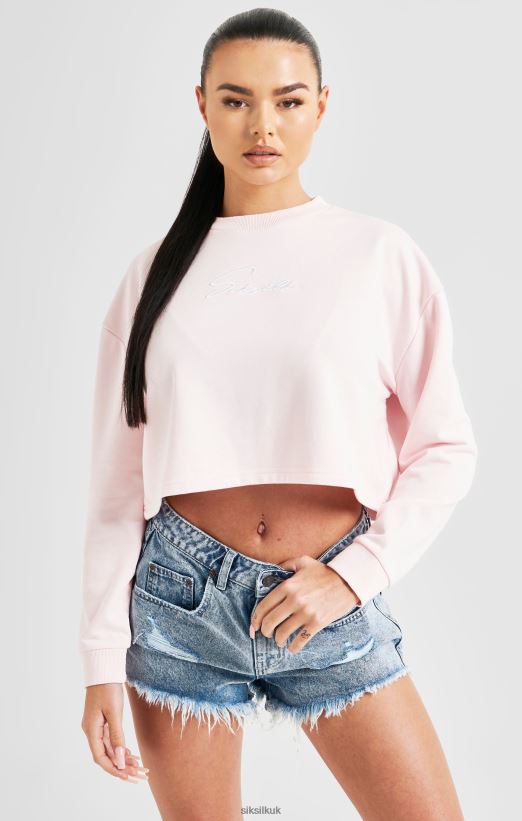 SikSilk Apparel 020XHH83 Pink Signature Sweatshirt Women