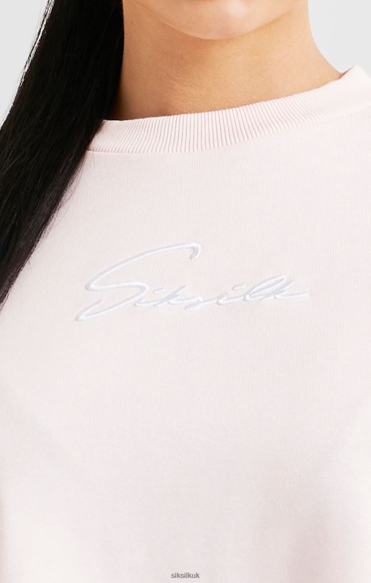 SikSilk Apparel 020XHH83 Pink Signature Sweatshirt Women