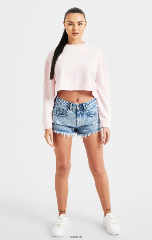 SikSilk Apparel 020XHH83 Pink Signature Sweatshirt Women