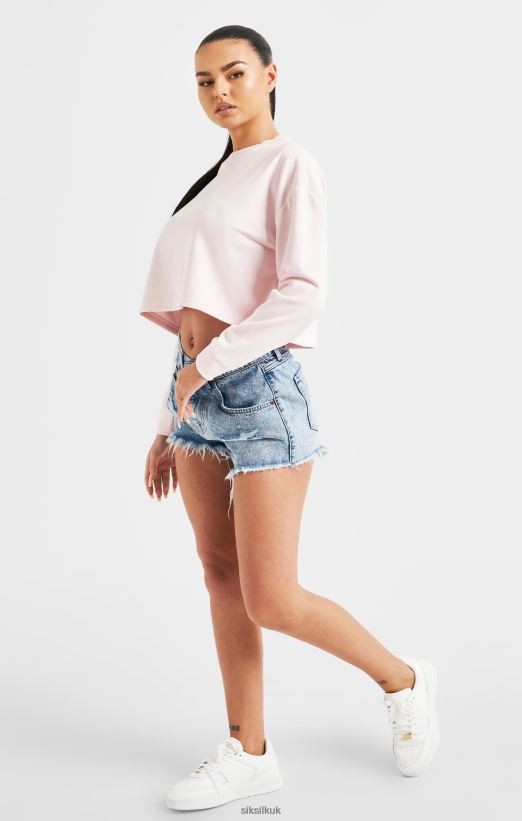 SikSilk Apparel 020XHH83 Pink Signature Sweatshirt Women