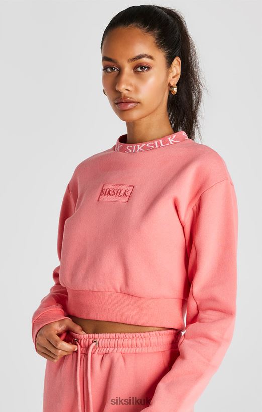 SikSilk Apparel 020XHH88 Coral Crew Sweatshirt Women