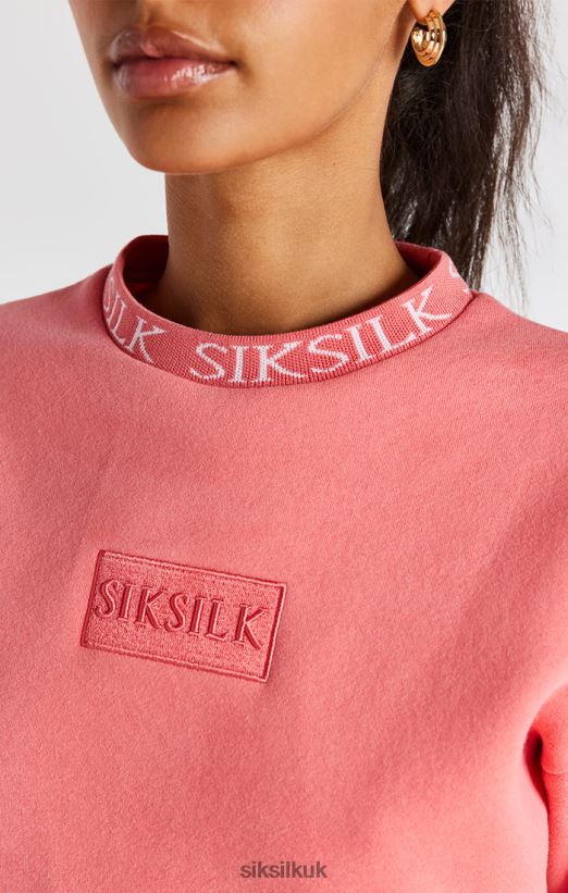 SikSilk Apparel 020XHH88 Coral Crew Sweatshirt Women
