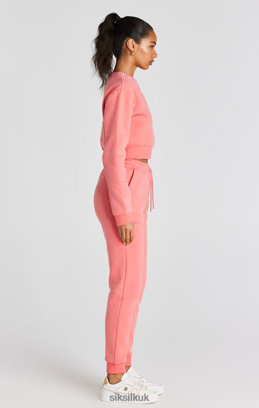 SikSilk Apparel 020XHH88 Coral Crew Sweatshirt Women