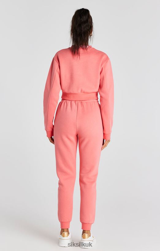 SikSilk Apparel 020XHH88 Coral Crew Sweatshirt Women