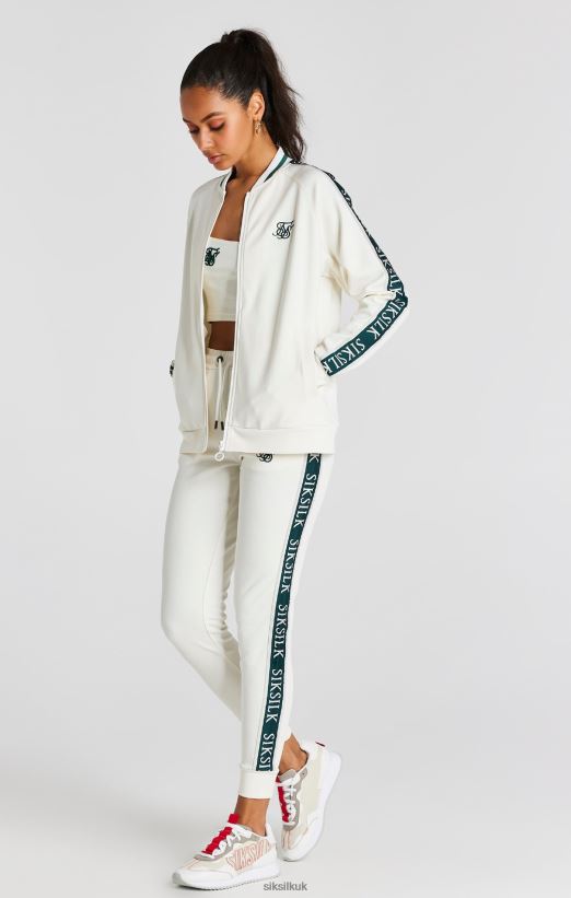 SikSilk Apparel 020XHH89 Ecru Tape Bomber Women