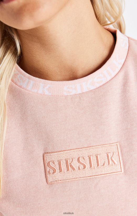 SikSilk Apparel 020XHH91 Pink Crop Sweat Women
