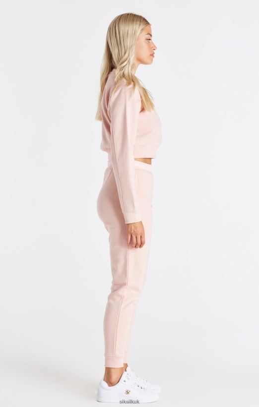 SikSilk Apparel 020XHH91 Pink Crop Sweat Women