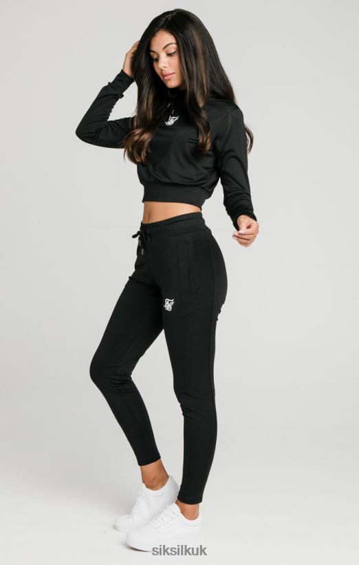 SikSilk Apparel 020XHH97 Black Essential Track Top Women
