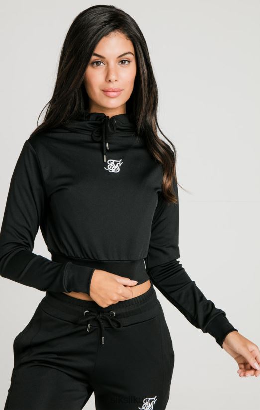 SikSilk Apparel 020XHH97 Black Essential Track Top Women