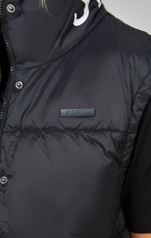 SikSilk Apparel 020XHH132 Black Cropped Gilet Women