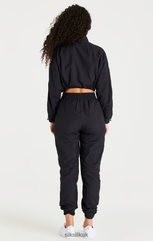 SikSilk Apparel 020XHH139 Black Cropped Ruched Jacket Women