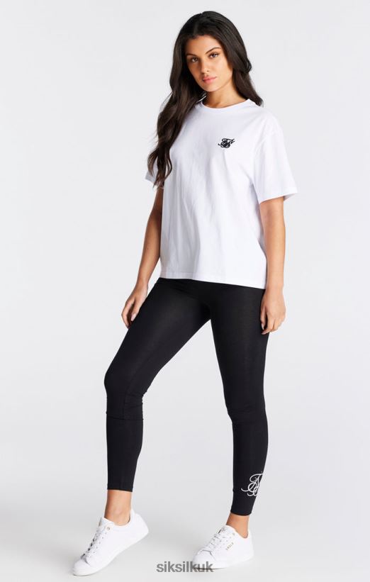 SikSilk Apparel 020XHH27 White Essential Boyfriend T-Shirt Women