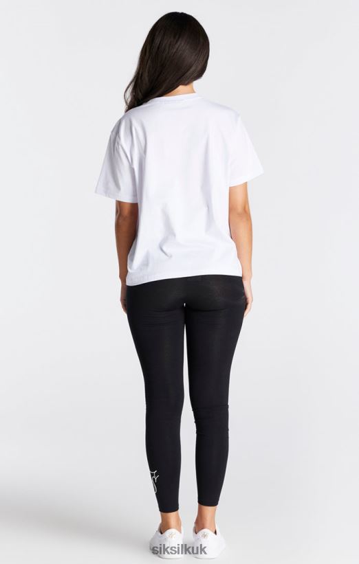 SikSilk Apparel 020XHH27 White Essential Boyfriend T-Shirt Women