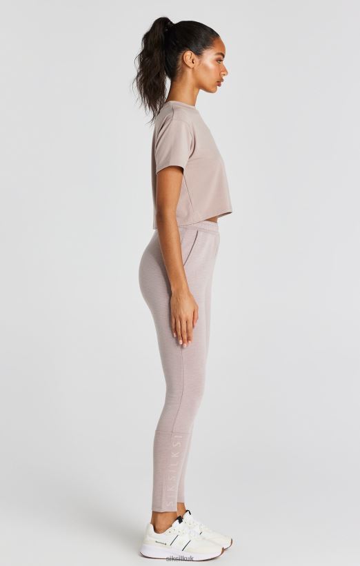 SikSilk Apparel 020XHH34 Washed Pink Crop T-Shirt Women