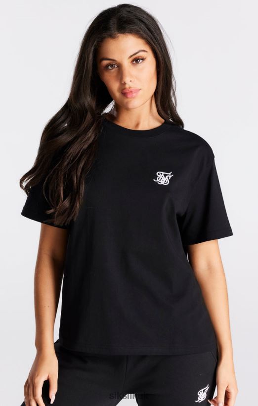 SikSilk Apparel 020XHH40 Black Essential Boyfriend T-Shirt Women