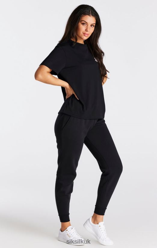 SikSilk Apparel 020XHH40 Black Essential Boyfriend T-Shirt Women