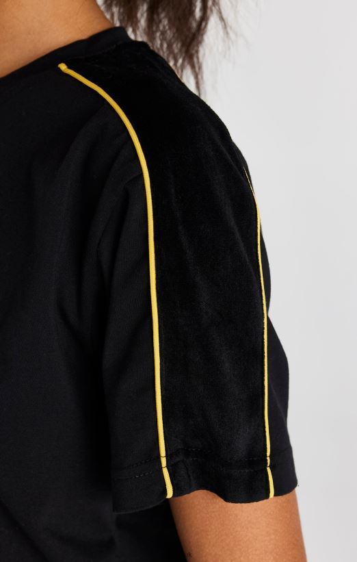 SikSilk Apparel 020XHH49 Black T-Shirt Women